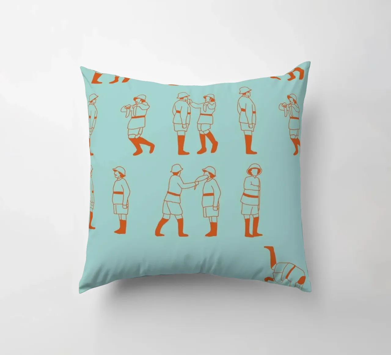 Monty Python - Fish Slap Kissen von Niege Borges