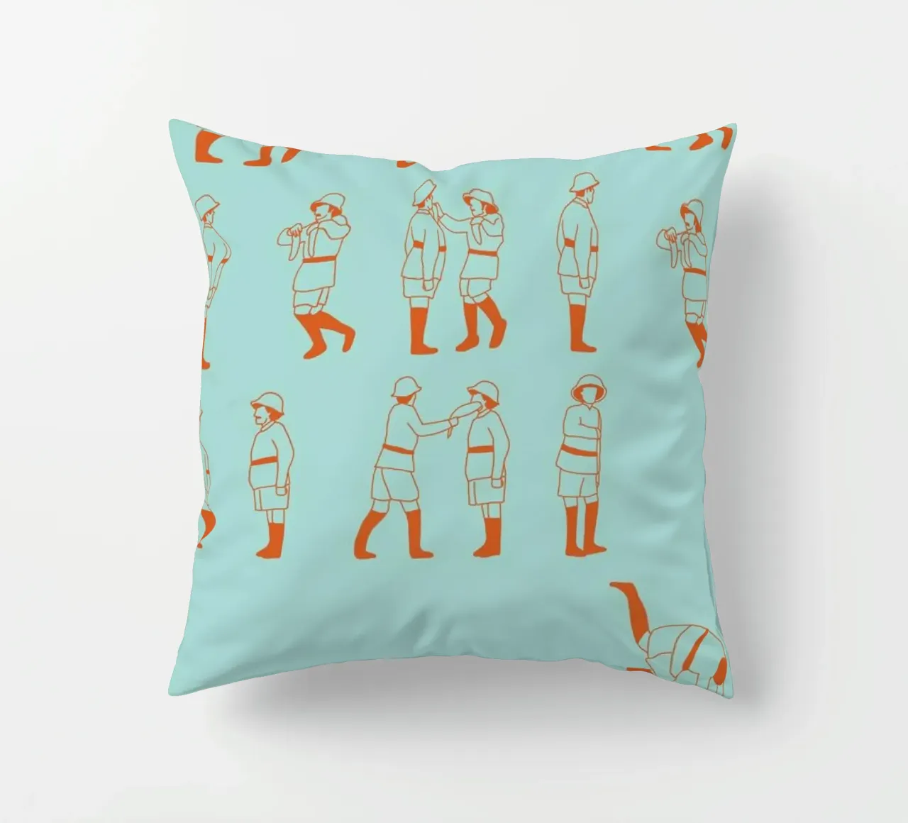 Monty Python - Fish Slap Kissen von Niege Borges