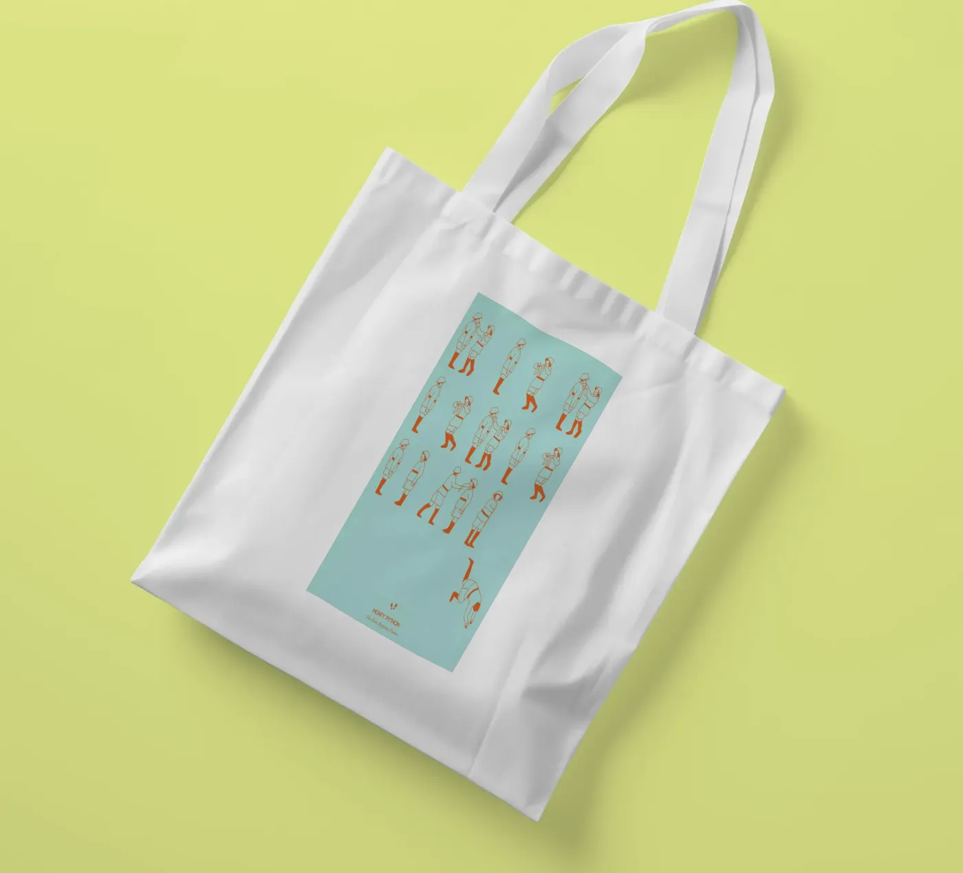 Monty Python - Fish Slap tote bag by Niege Borges