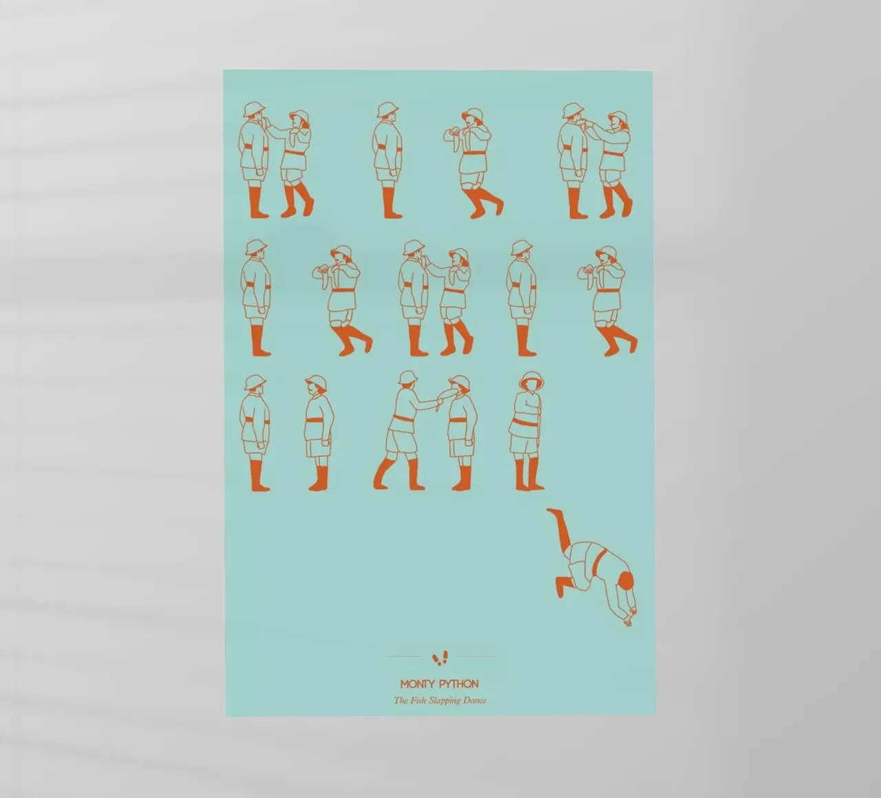 Monty Python - Fish Slap pellicola backlit da Niege Borges