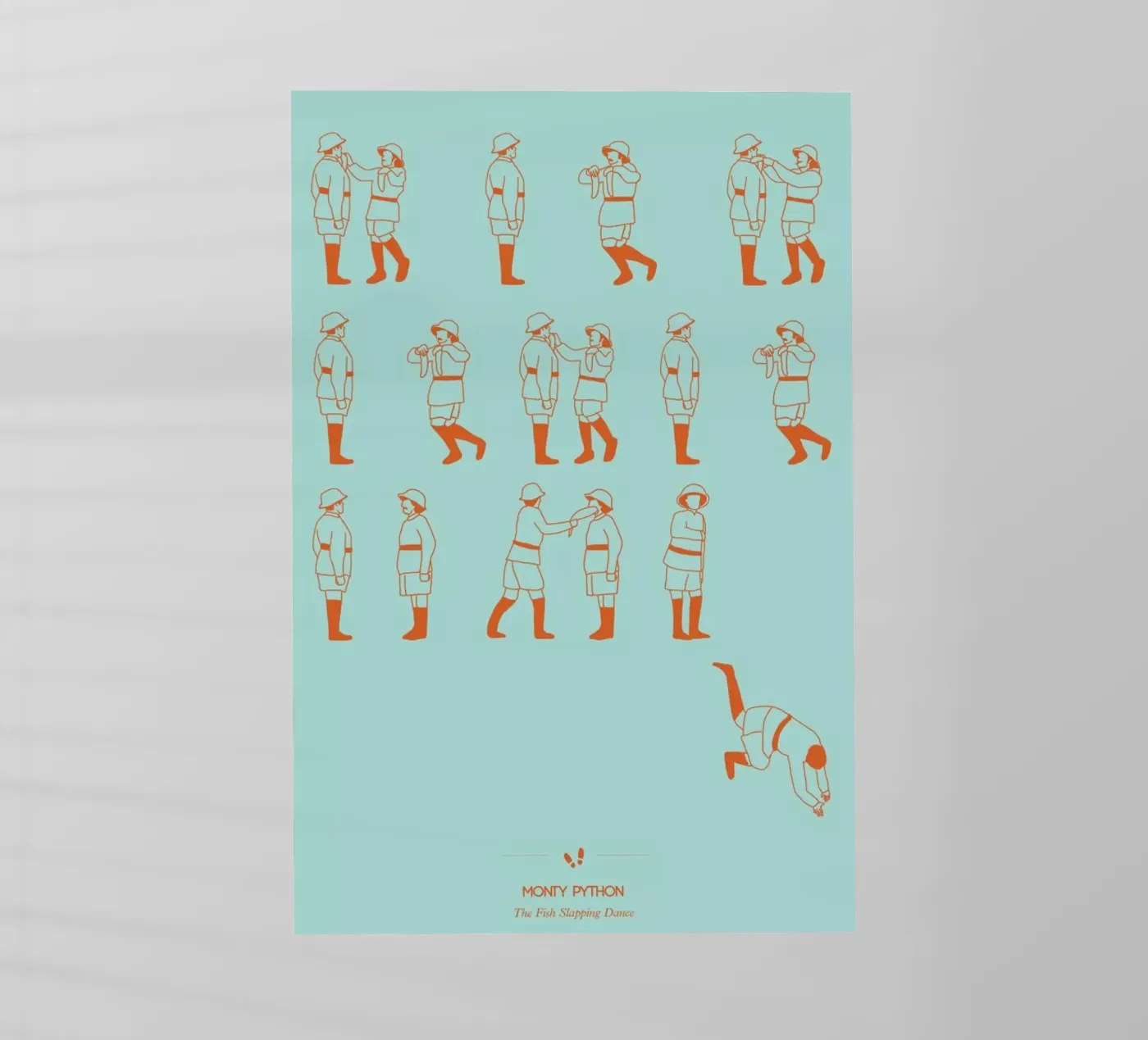 Monty Python - Fish Slap backlit folie van Niege Borges