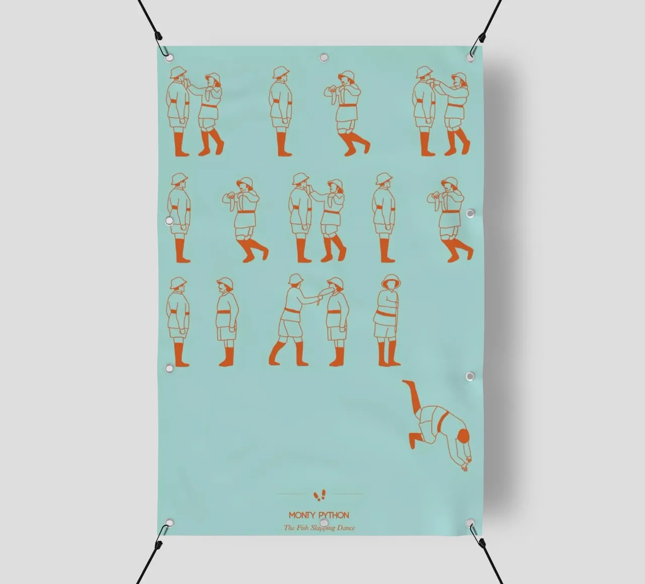 Monty Python - Fish Slap telo in pvc da Niege Borges