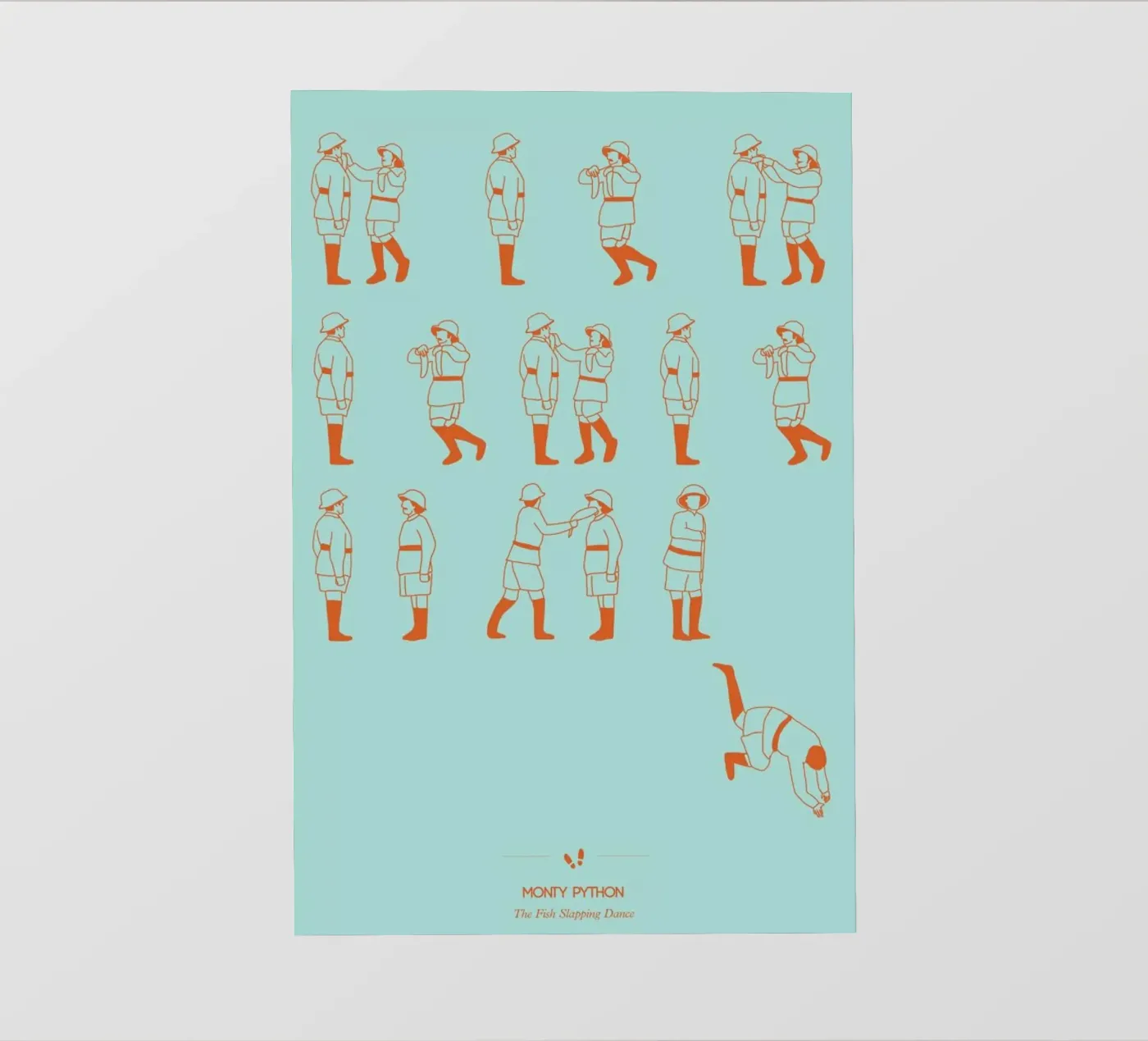 Monty Python - Fish Slap telo in pvc da Niege Borges