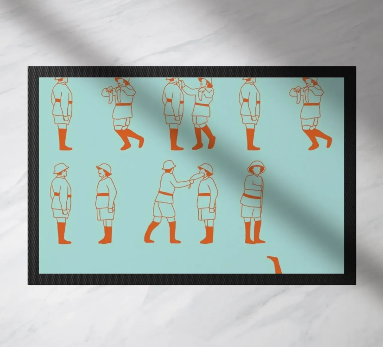 Monty Python - Fish Slap doormat by Niege Borges