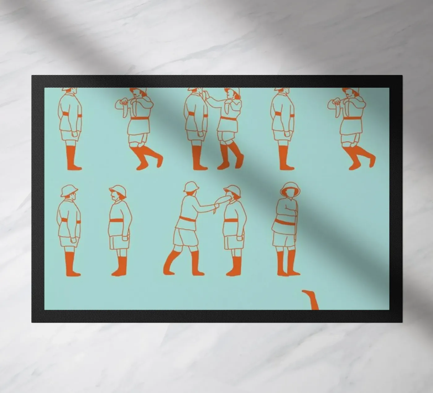 Monty Python - Fish Slap doormat by Niege Borges