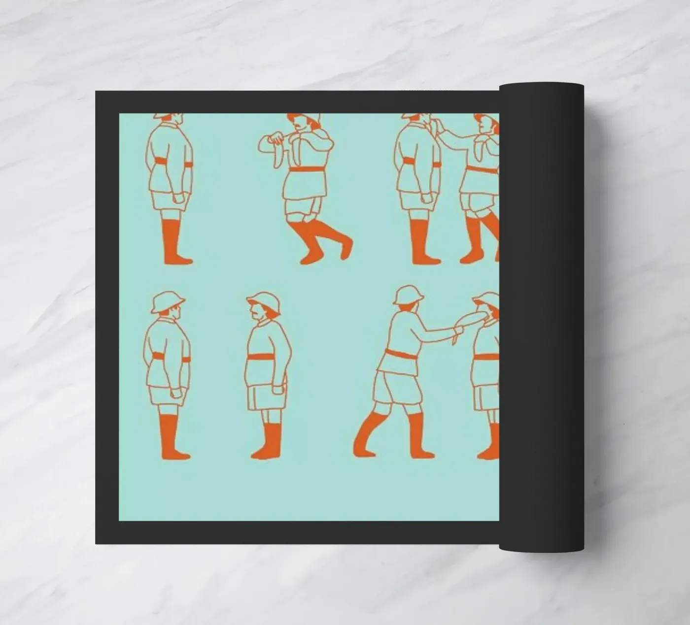 Monty Python - Fish Slap doormat by Niege Borges