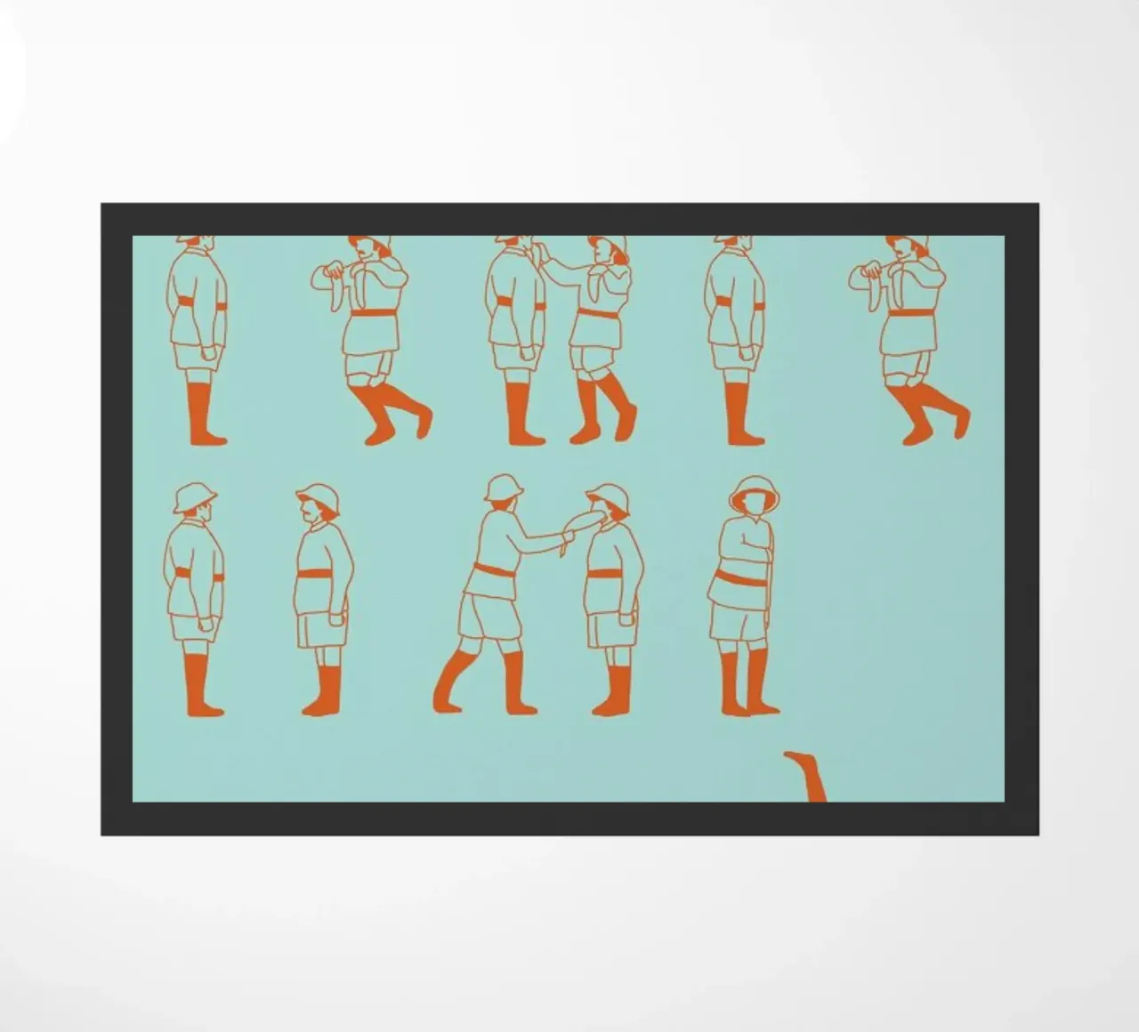 Monty Python - Fish Slap doormat by Niege Borges