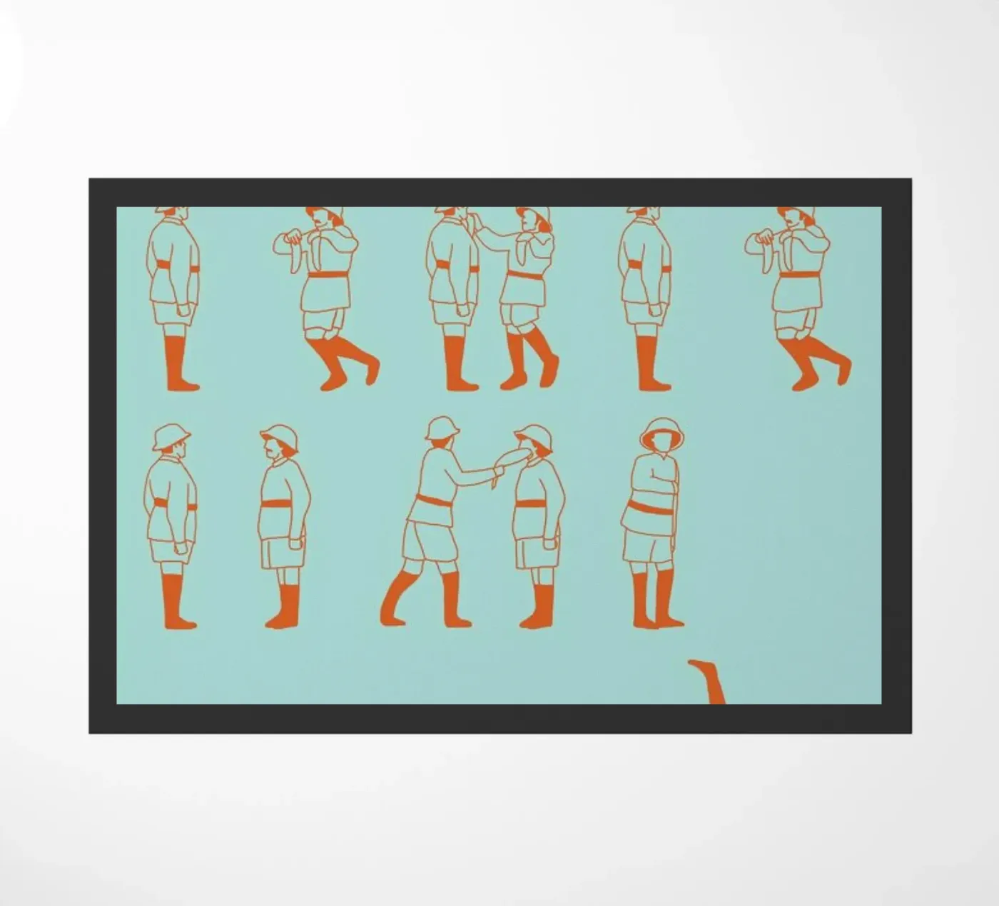 Monty Python - Fish Slap doormat by Niege Borges