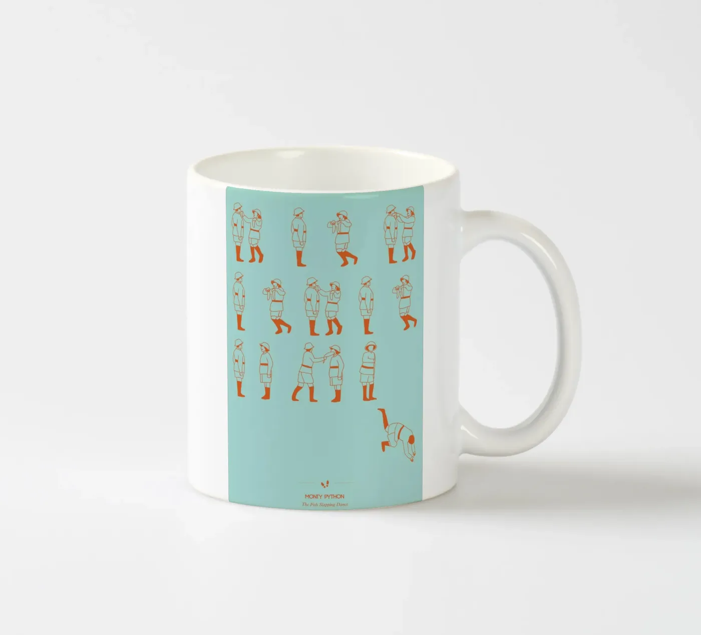 Monty Python - Fish Slap ceramic mug by Niege Borges