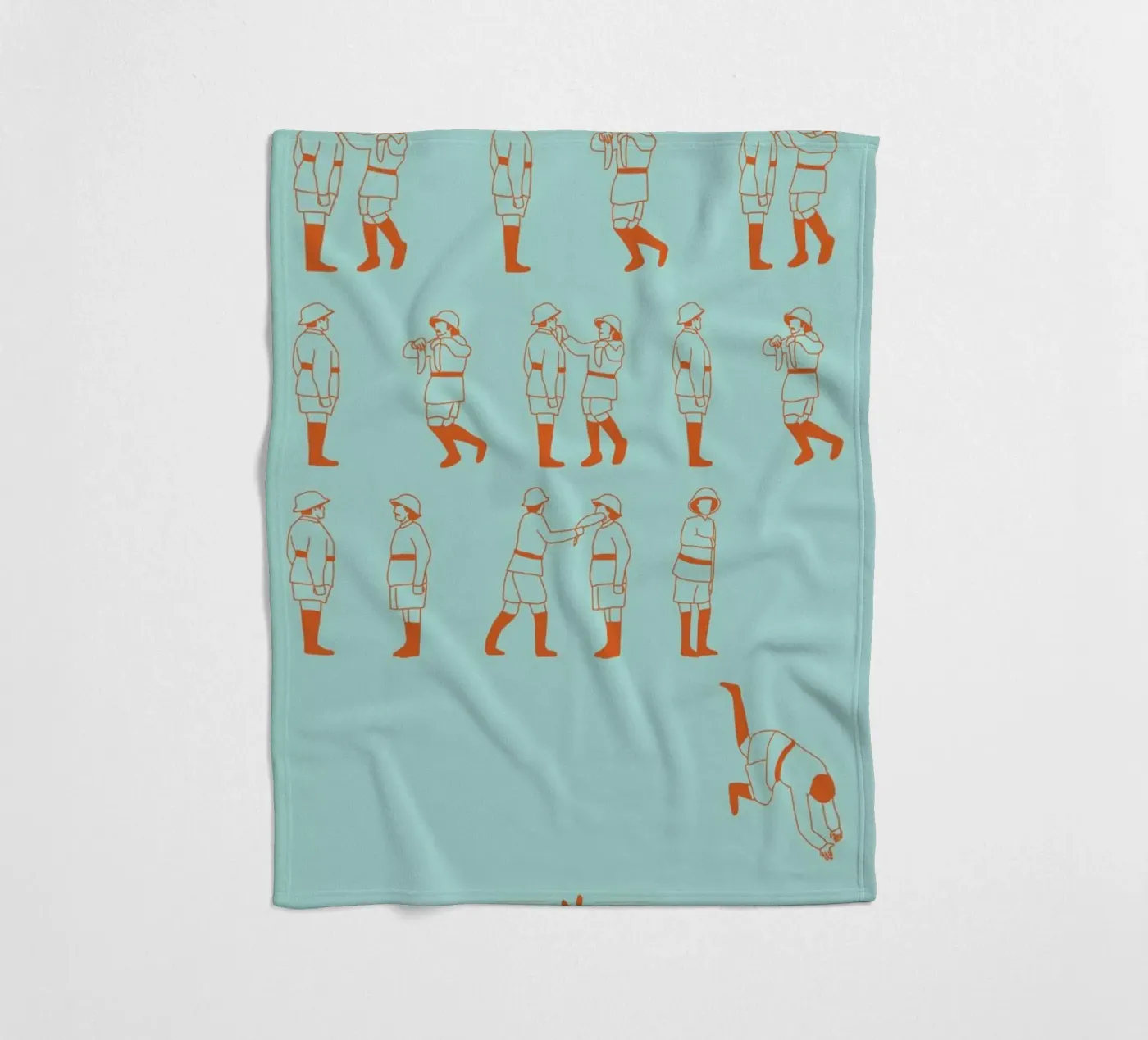 Monty Python - Fish Slap Fleecedecke von Niege Borges