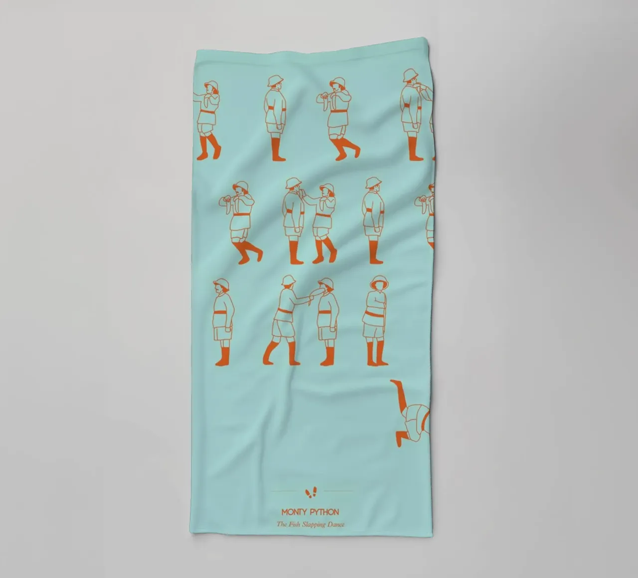 Monty Python - Fish Slap asciugamano da bagno da Niege Borges