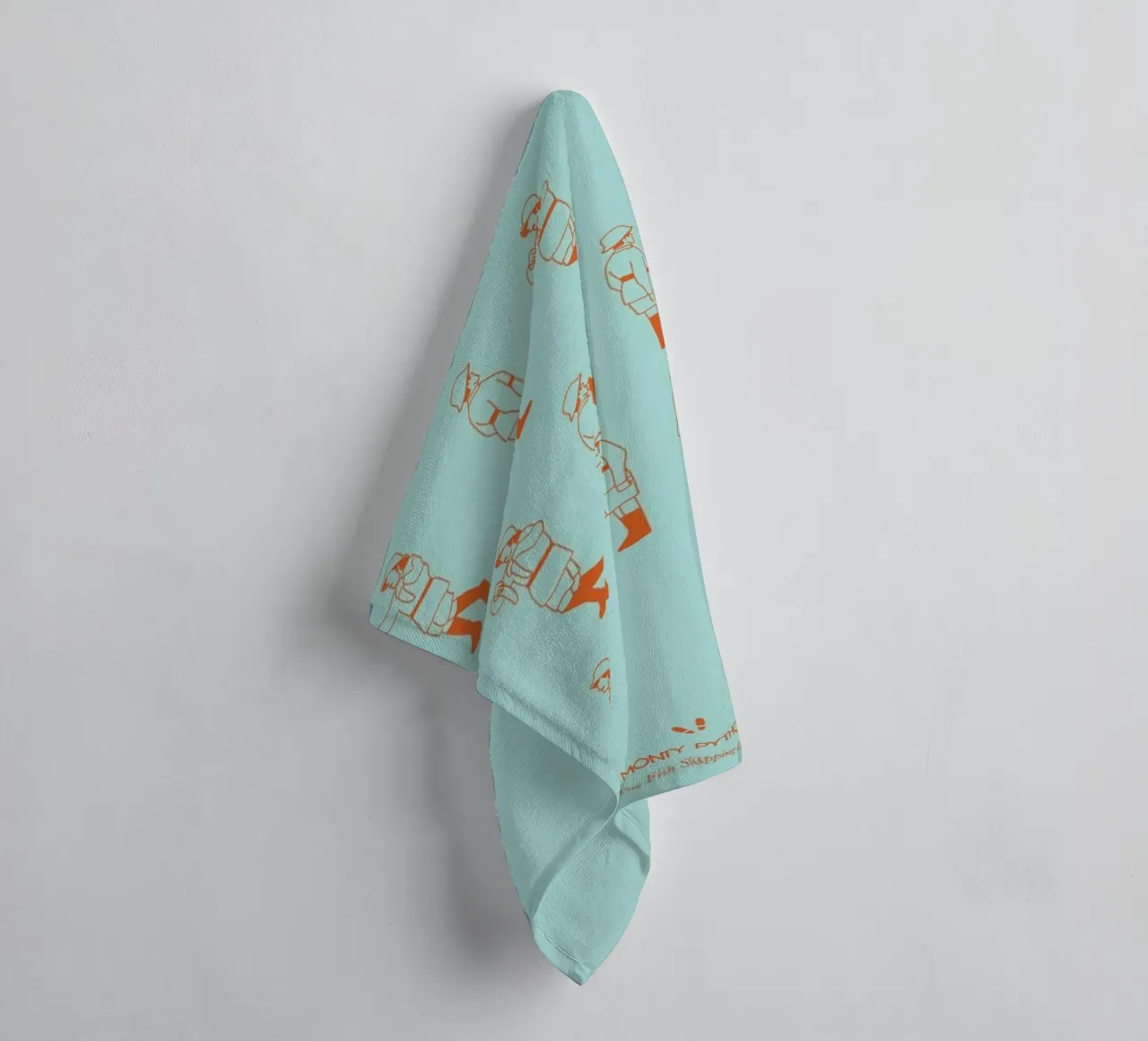 Monty Python - Fish Slap asciugamano da bagno da Niege Borges