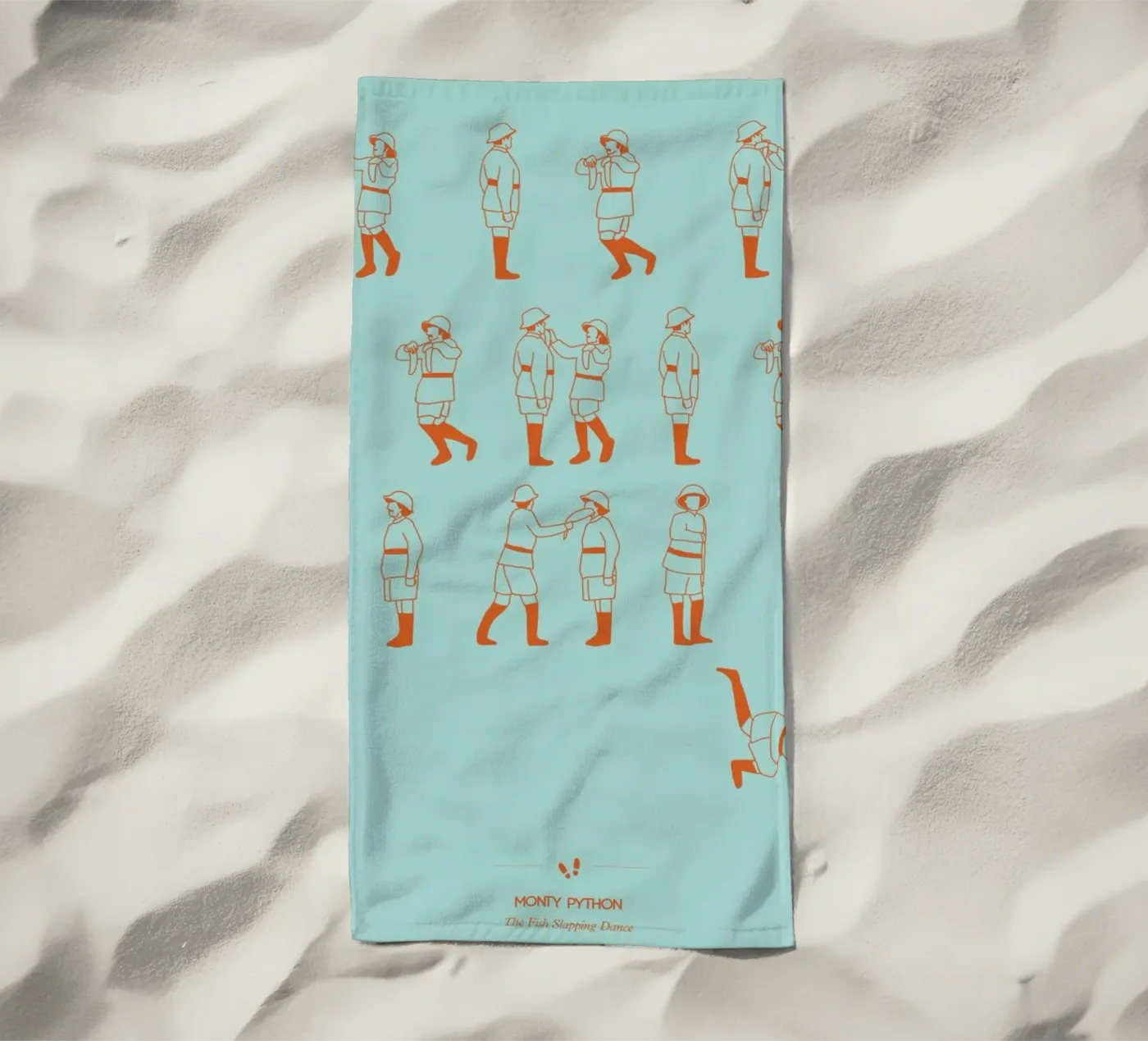 Monty Python - Fish Slap serviette de plage de Niege Borges