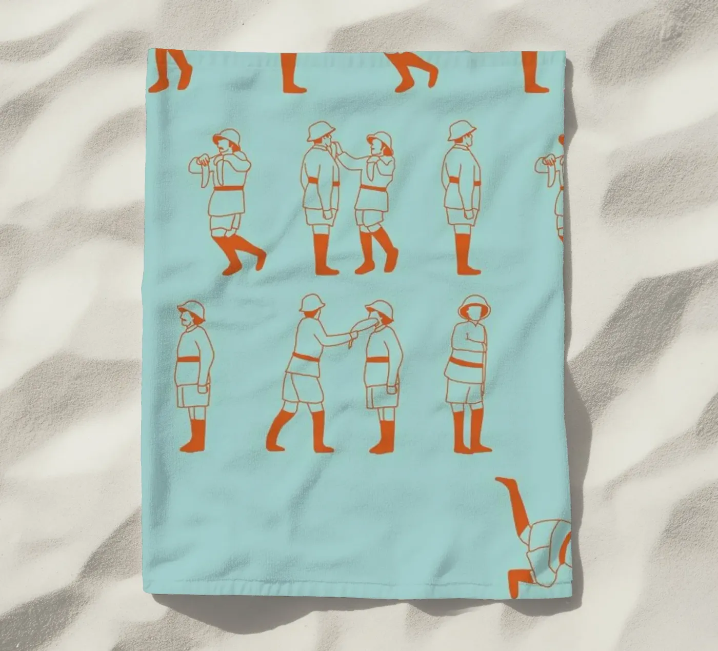 Monty Python - Fish Slap serviette de plage de Niege Borges