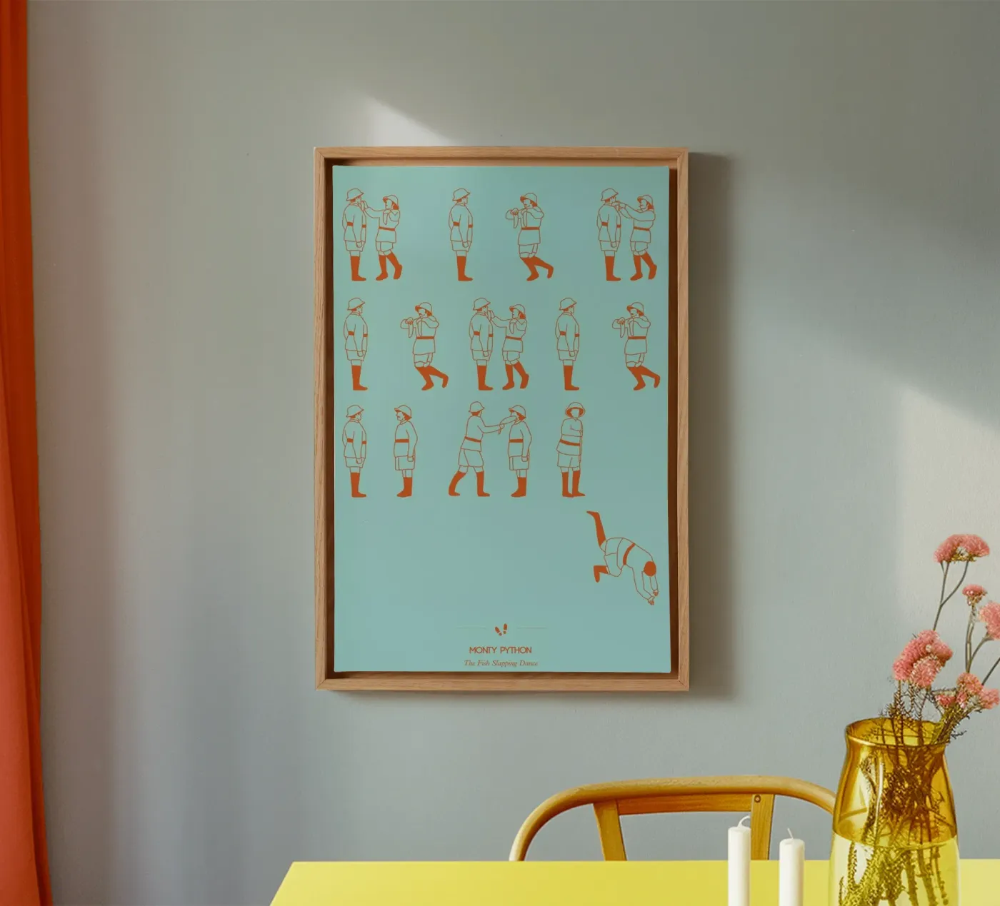 Monty Python - Fish Slap Leinwand von Niege Borges