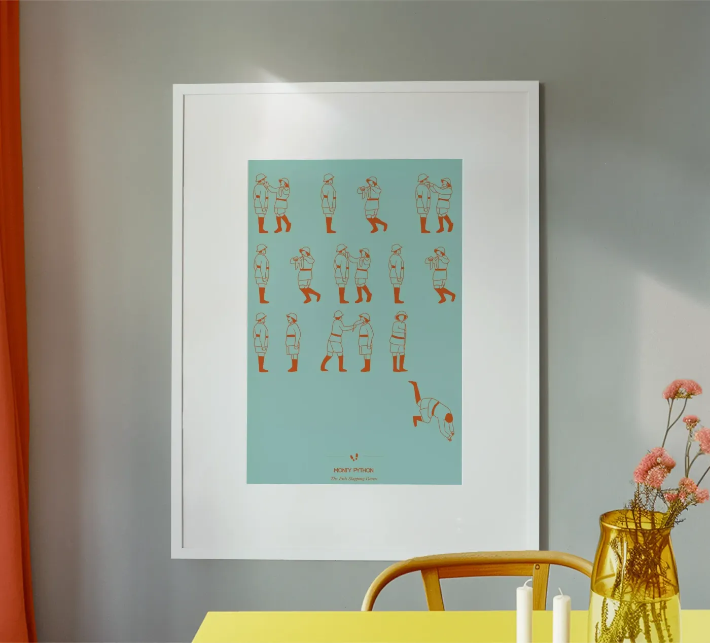 Monty Python - Fish Slap poster van Niege Borges