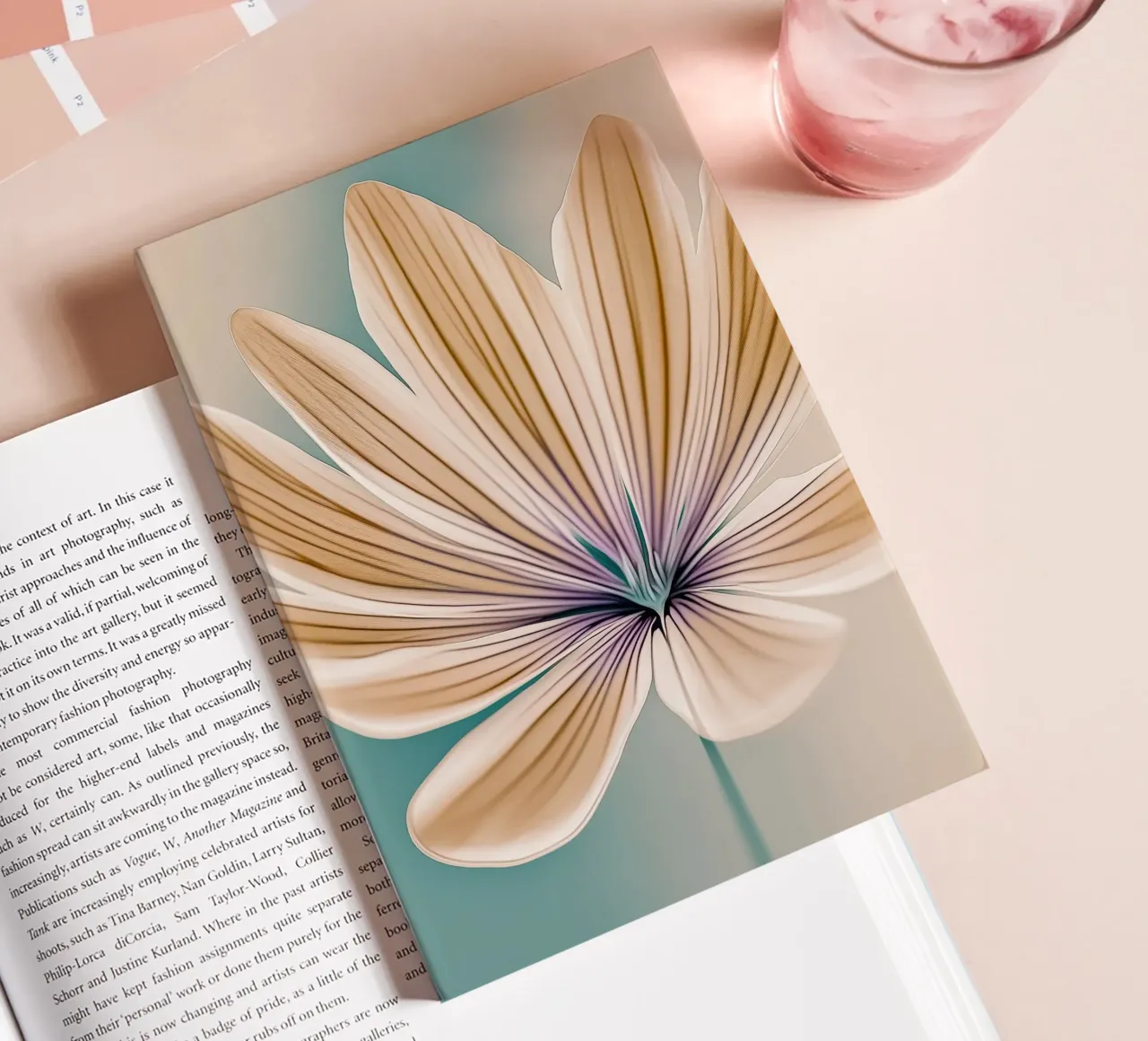 Abstract flower notebook by Imagine