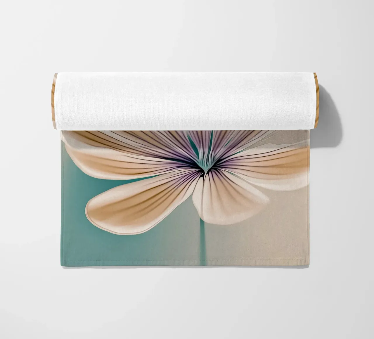 Abstract flower beach towel by Imagine