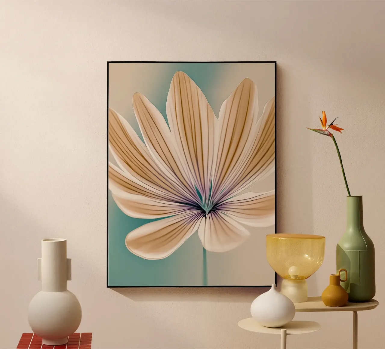 Abstrakte Blume Acryl-Glas von Imagine