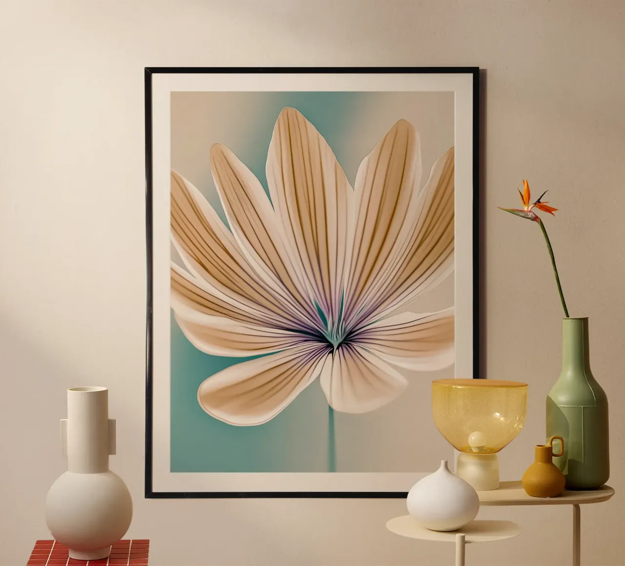 Abstract flower poster by Imagine
