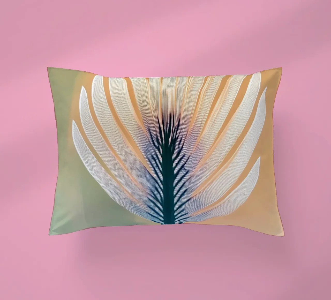 Abstract blad decorative cushion by Imagine