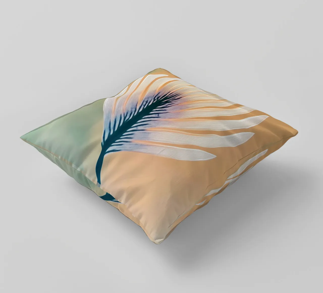 Abstract blad decorative cushion by Imagine