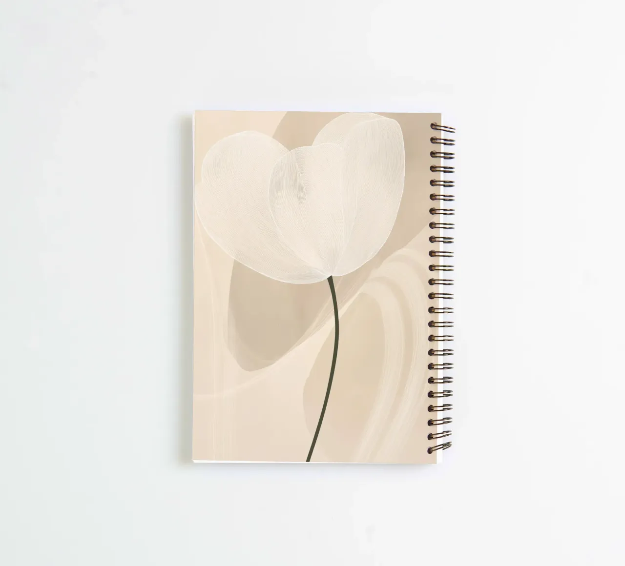 Abstract flower spiral notebook by Imagine