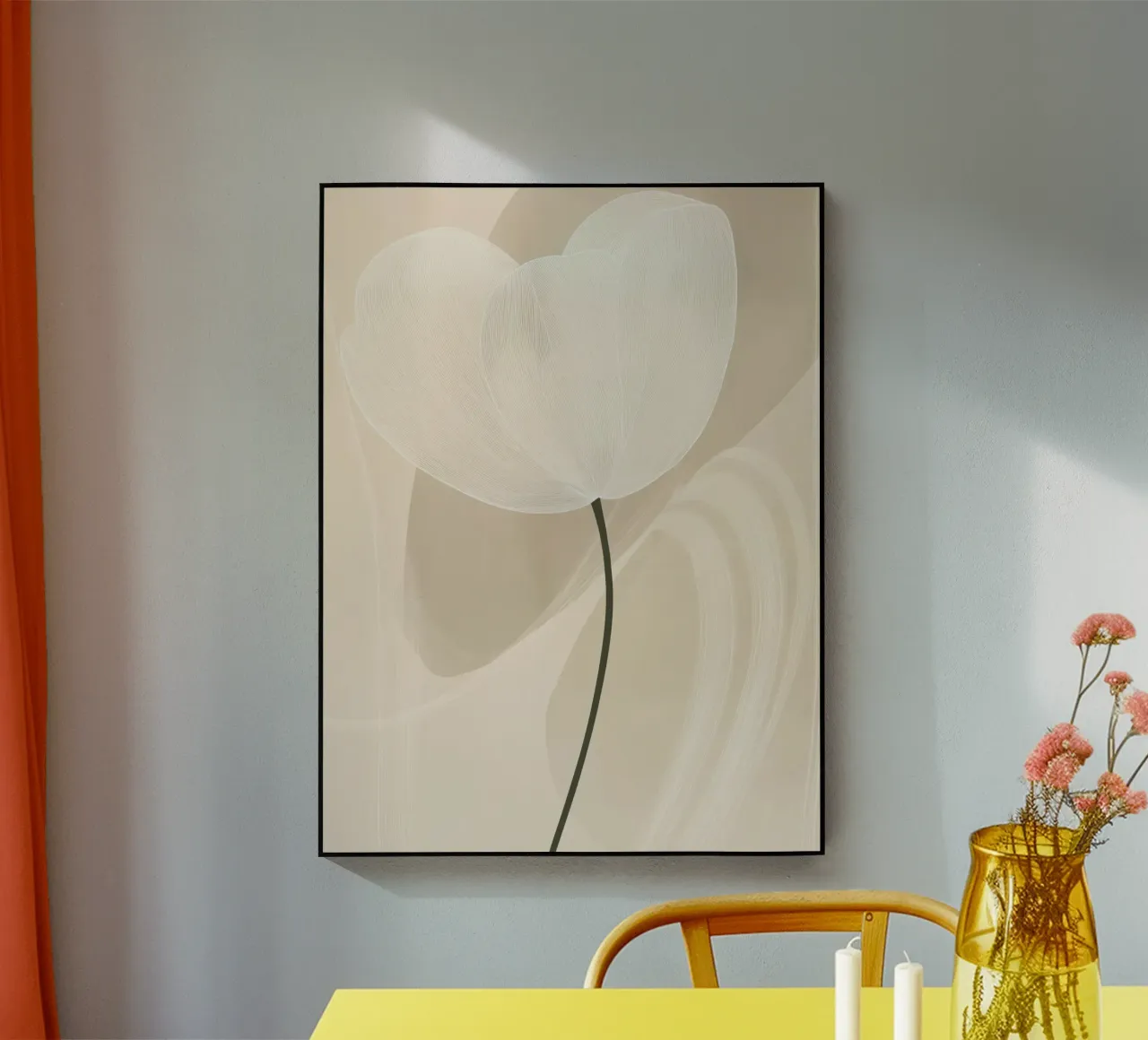 Abstract flower acrylic glass by Imagine