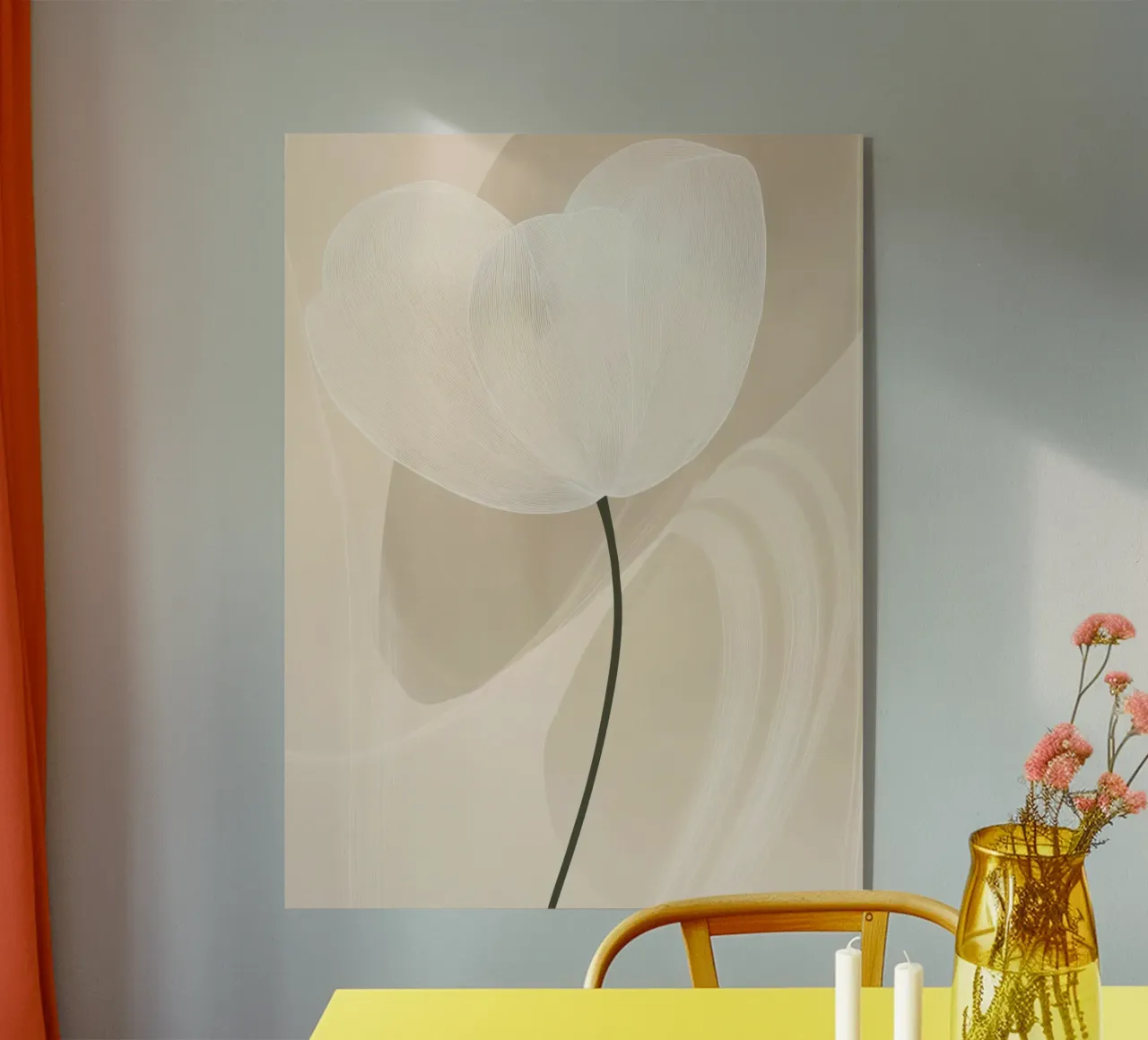 Abstract flower acrylic glass by Imagine