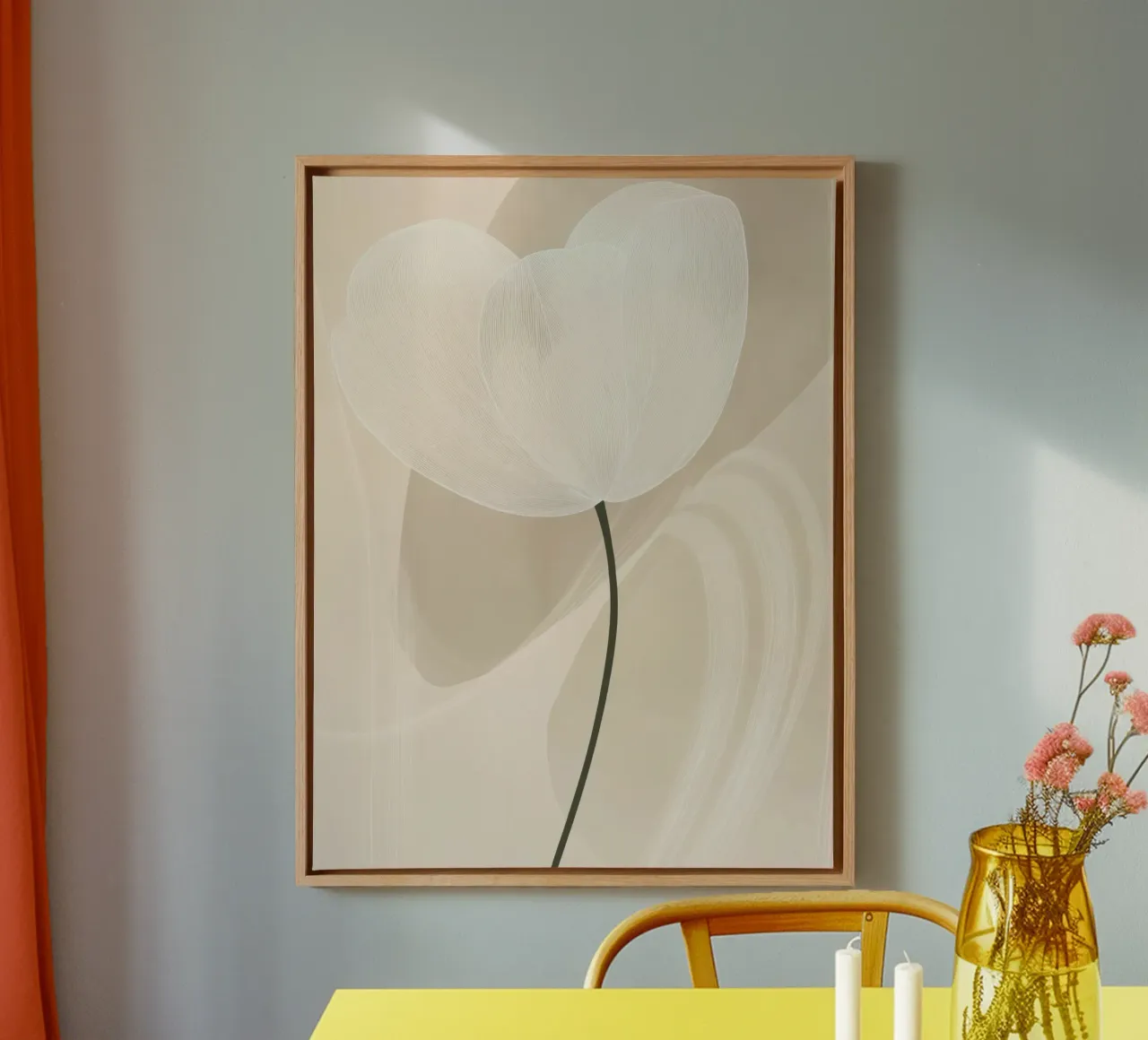 Abstract flower canvas by Imagine