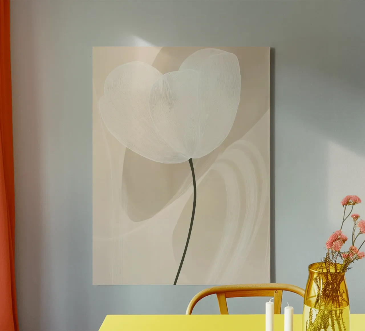 Abstract flower canvas by Imagine