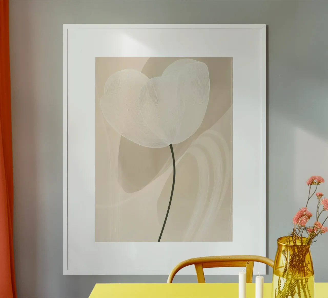 Abstract flower poster by Imagine