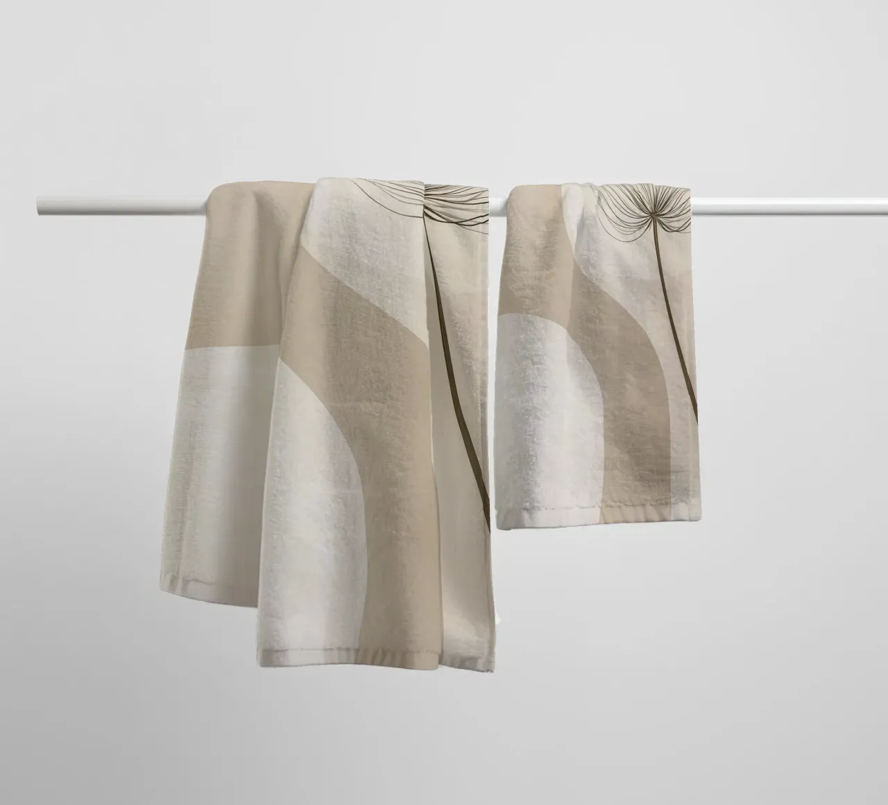 Abstract botanisch towel by Imagine
