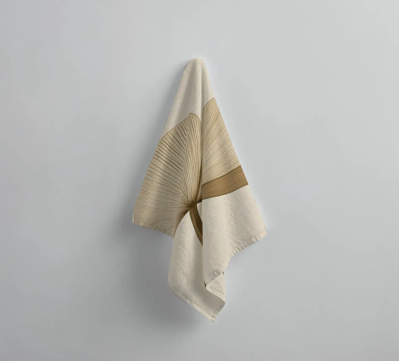 Abstracte bloem badhanddoek van Imagine