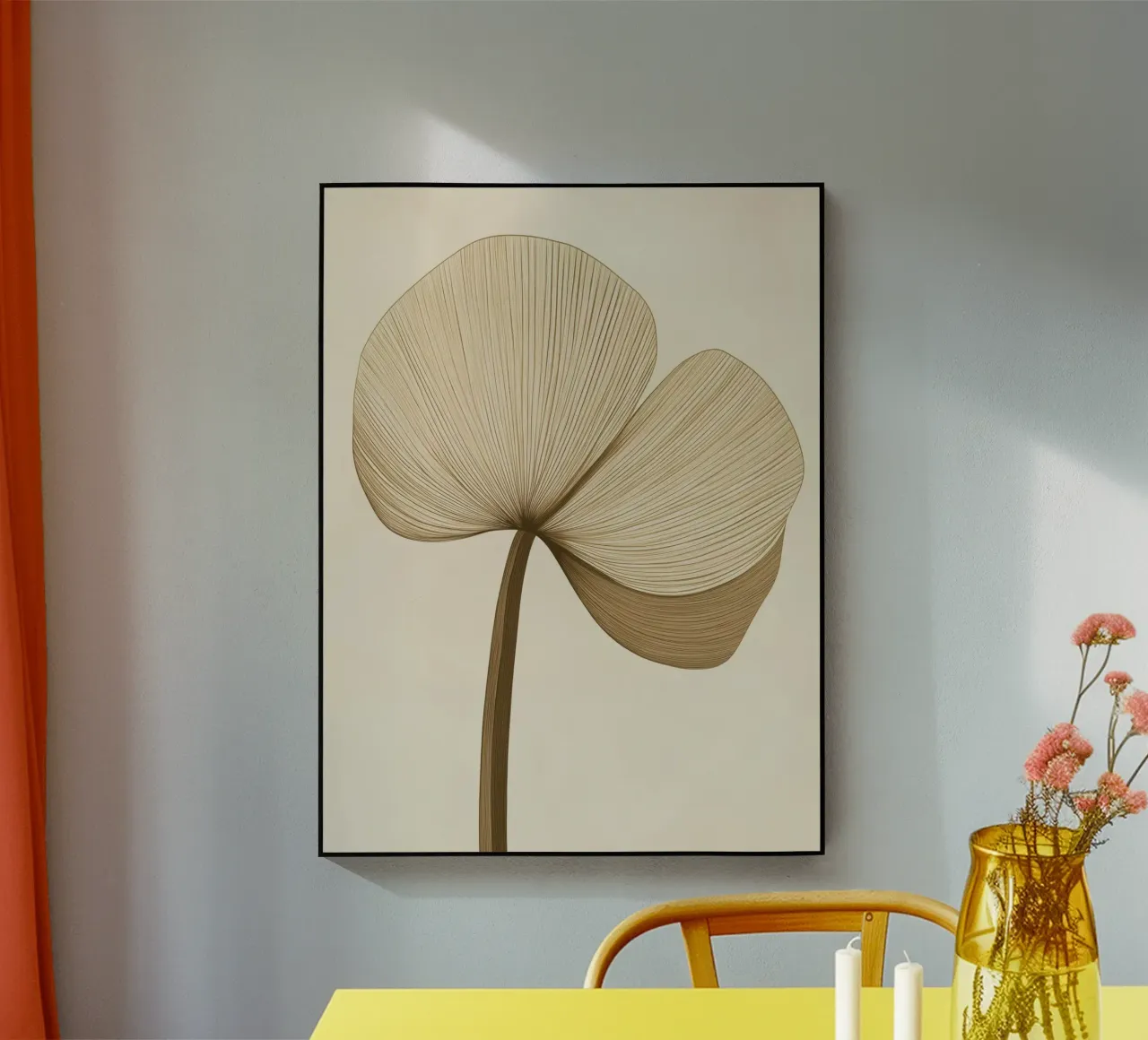 Abstract flower acrylic glass by Imagine