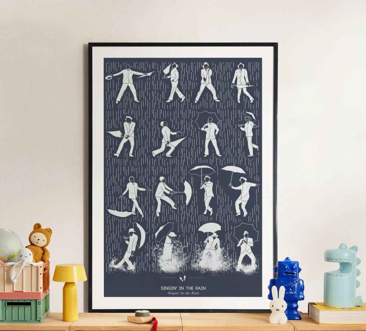 Singin' In the Rain Poster von Niege Borges