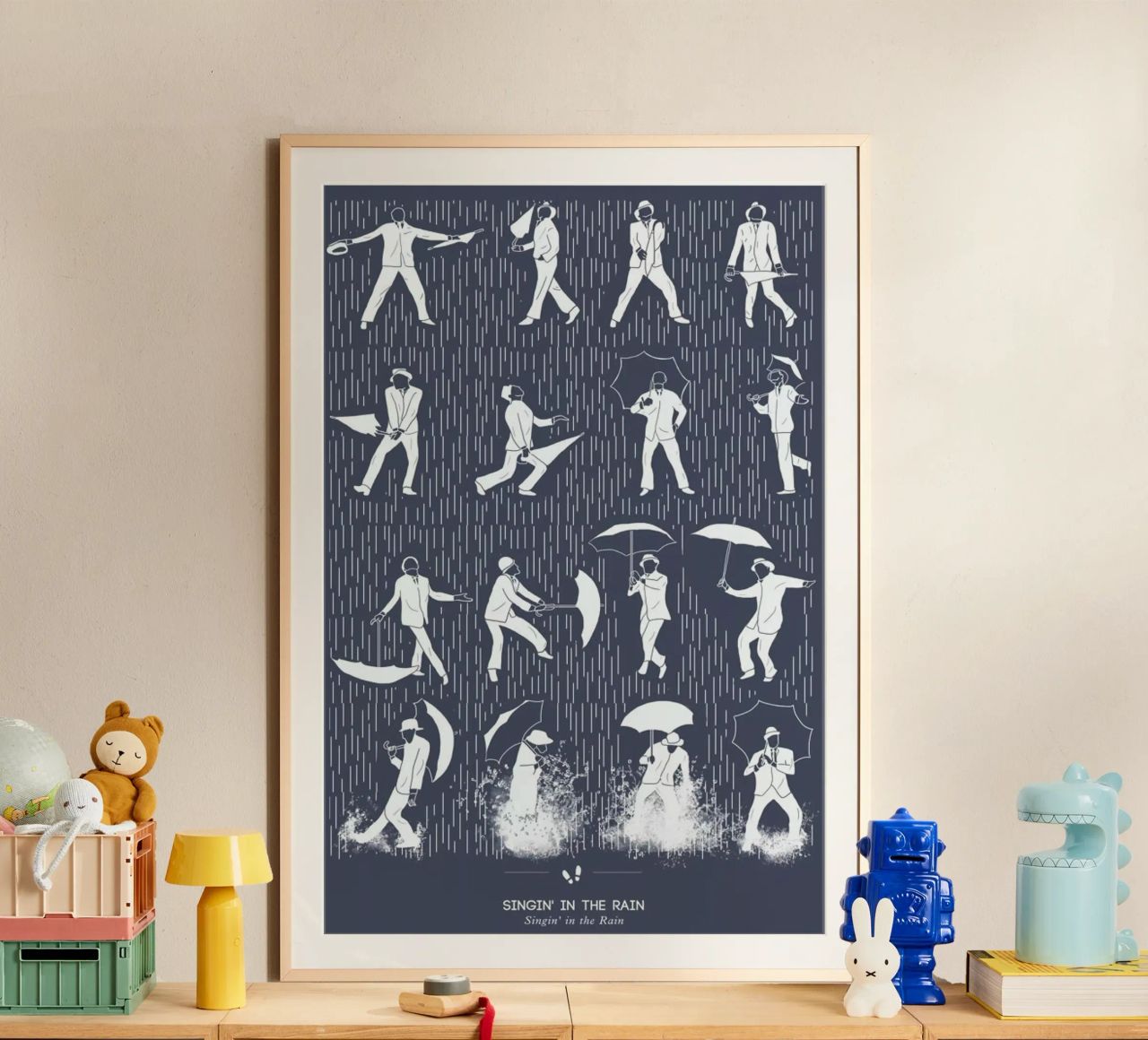 Singin' In the Rain Poster von Niege Borges