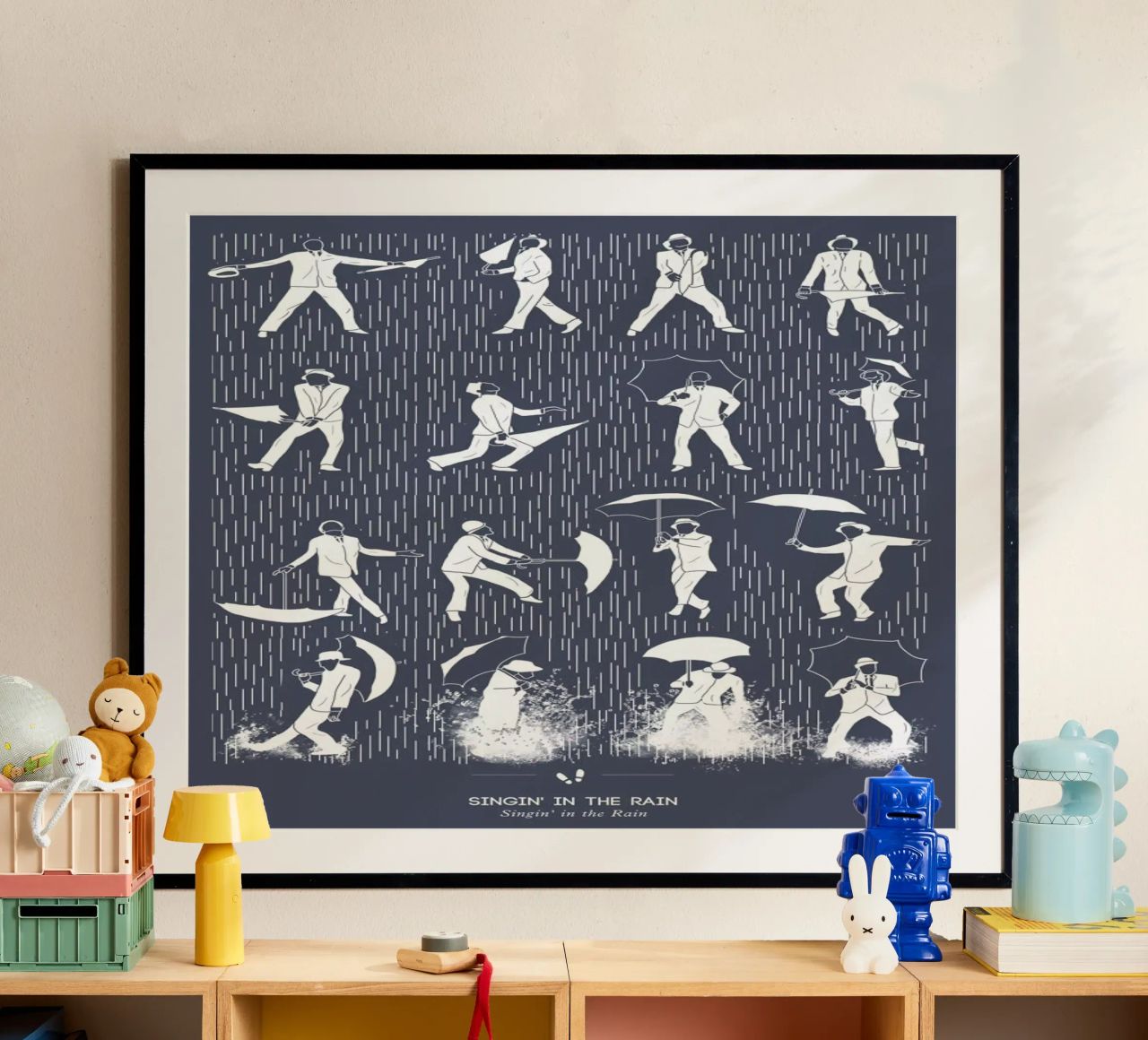 Singin' In the Rain Poster von Niege Borges