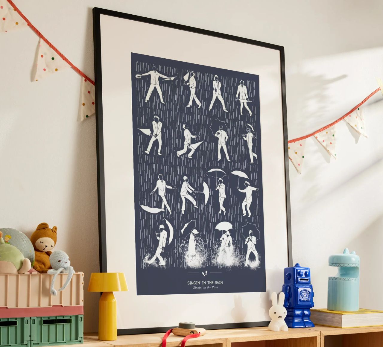 Singin' In the Rain Poster von Niege Borges