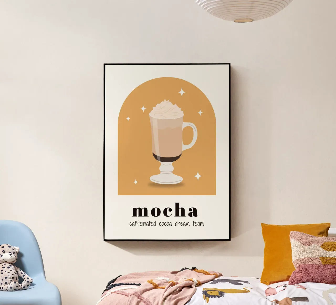 Mocha coffeee print, Coffee Lover acrylic glass by pdigitalprints