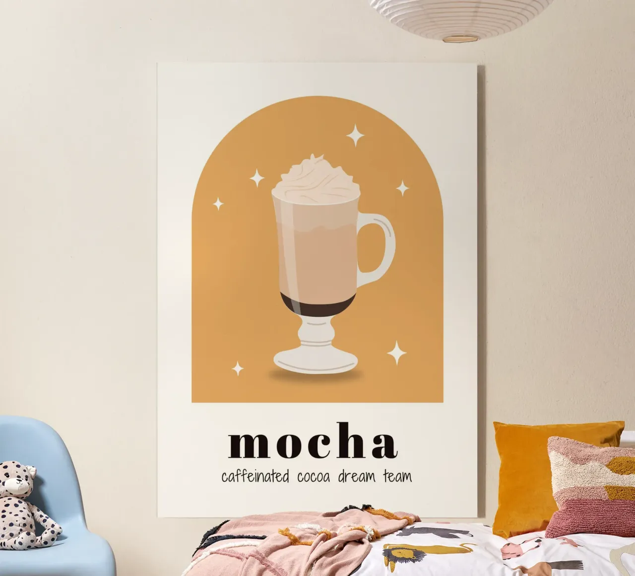 Mocha coffeee print, Coffee Lover acrylic glass by pdigitalprints