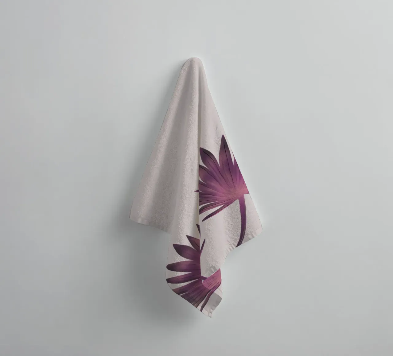 Pink Palms asciugamano da bagno da anisillustration