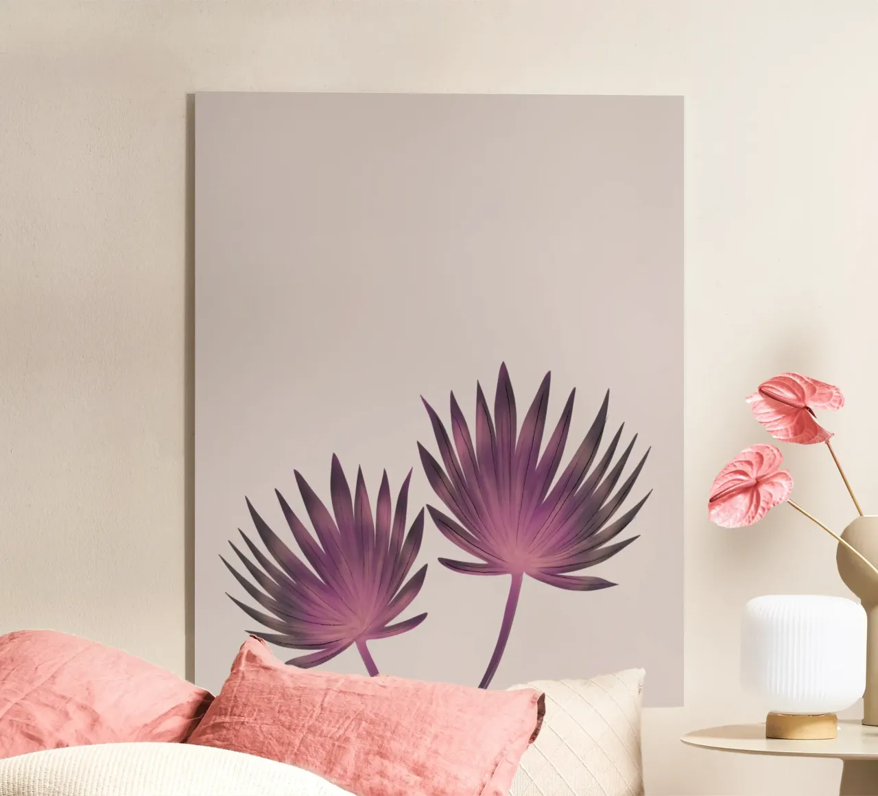 Pink Palms plexiglass da anisillustration