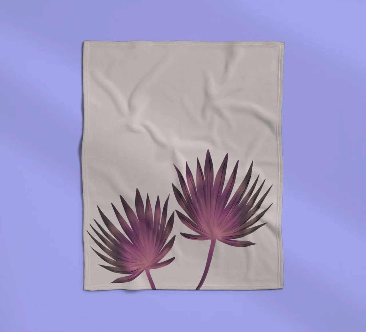 Pink Palms coperta in pile da anisillustration