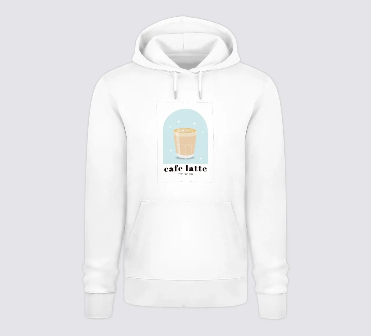 Stampa caffè Latte, Amante del caffè, Caffeina, felpa con cappuccio da pdigitalprints