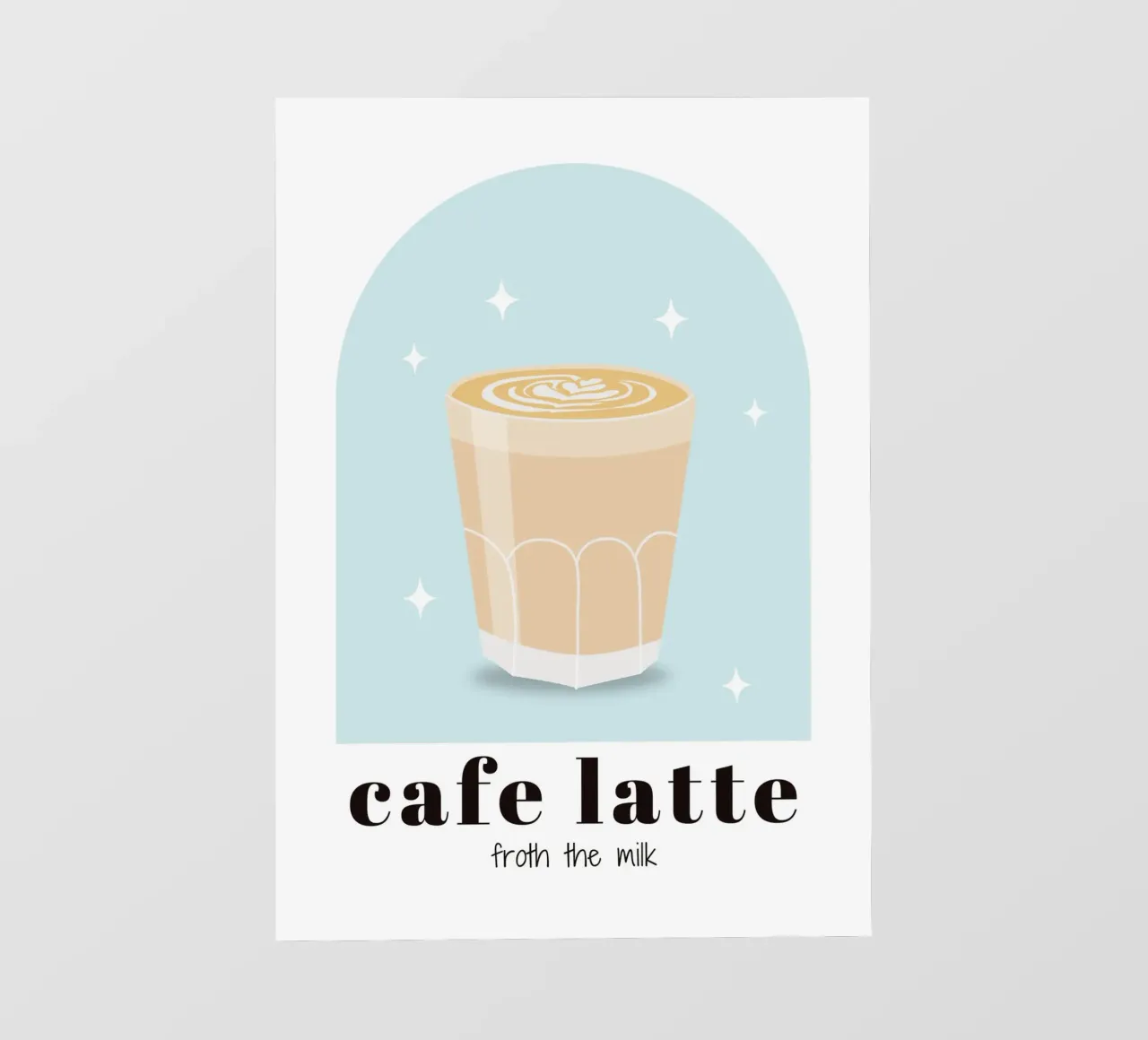 Stampa caffè Latte, Amante del caffè, Caffeina, telo in pvc da pdigitalprints