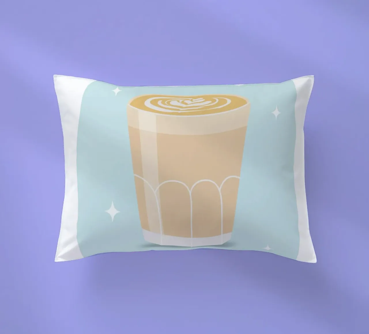 Impression café latte, amateur de café, caféine, coussin de pdigitalprints