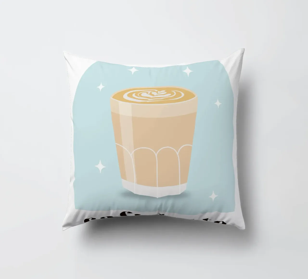 Impression café latte, amateur de café, caféine, coussin de pdigitalprints