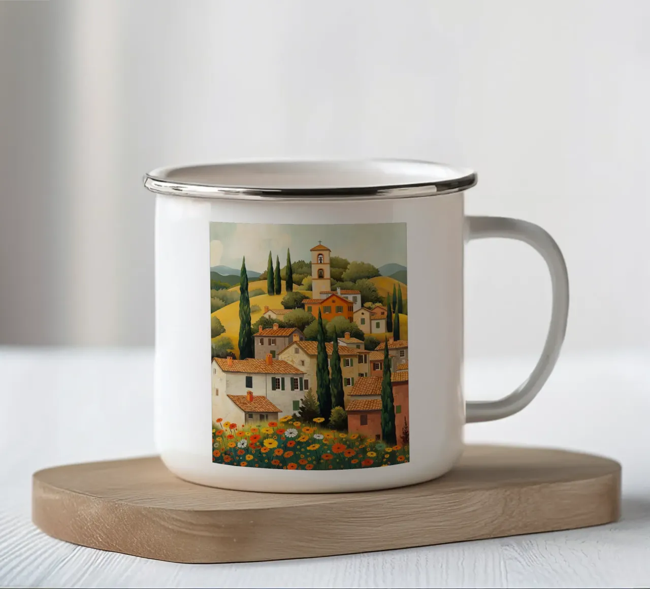 Toscane Italië tazza in smalto da Imagine