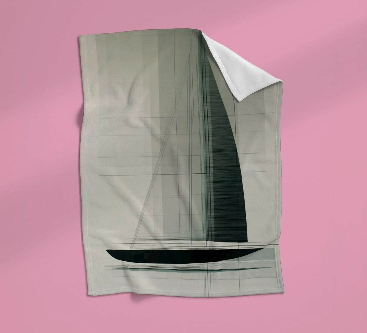Zeilboot abstract Fleecedecke von Imagine